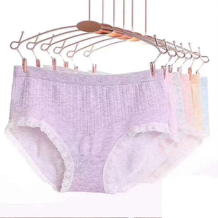 Hộp 5 quần lót cotton muối tiêu kháng khuẩn VNXK cao cấp No.100382