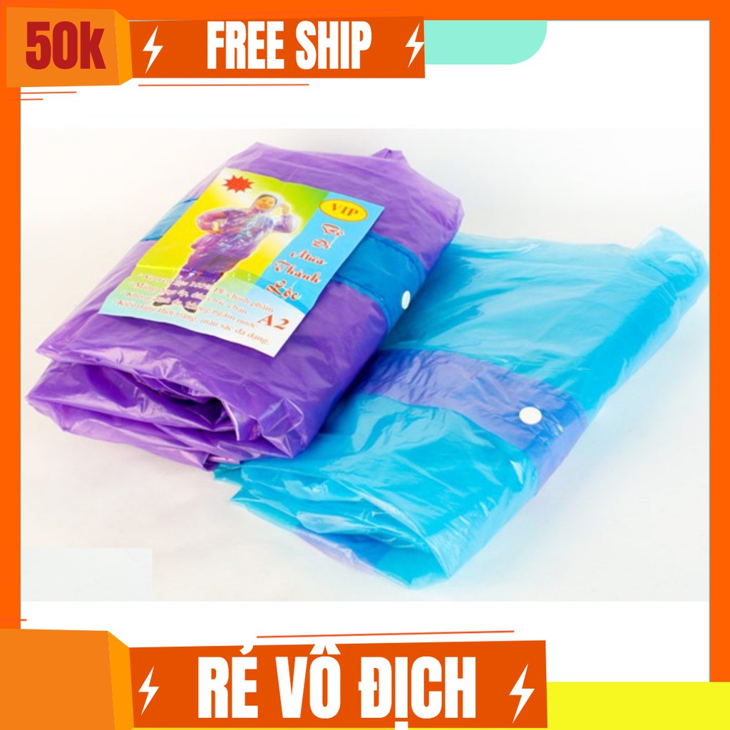 Bộ Quần + Áo Mưa Nilon dùng vài lần Đi Phượt - Siêu Rẻ
