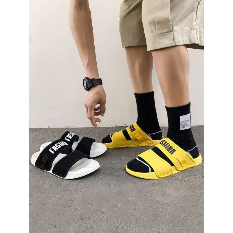 DÉP QUAI NAM NỮ UNISEX PHONG CÁCH FASHION HÀN QUỐC ĐI ĐƯỢC 2 KIỂU