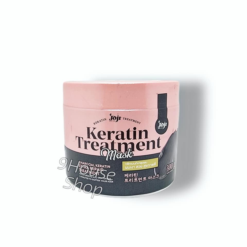 (HỦ LỚN) 01 Hủ Mặt Nạ Ủ Tóc Than Tre JOJI Secret Young Charcoal Keratin Treatment Mask Thái Lan 300gram