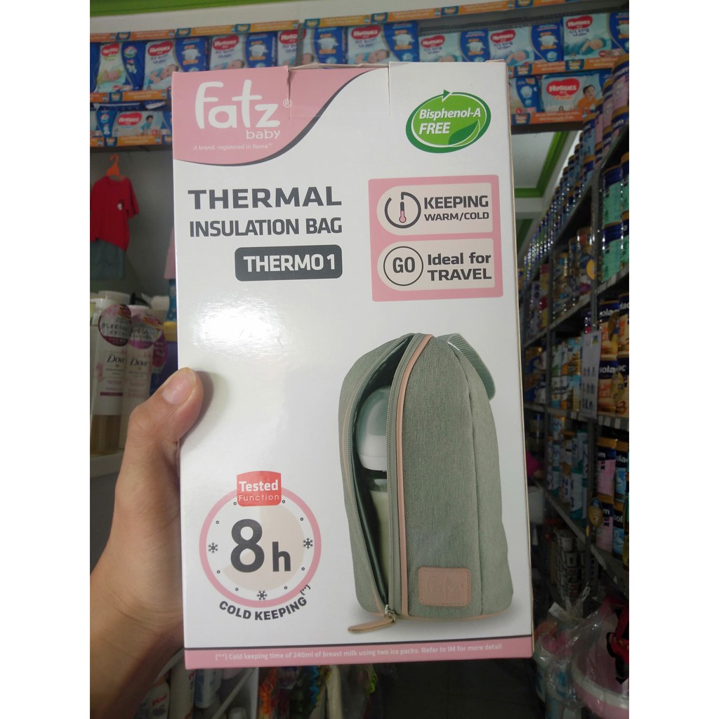 Túi giữ nhiệt bình đơn Hàn Quốc Fatz (giư ấm/ giữ lạnh)
