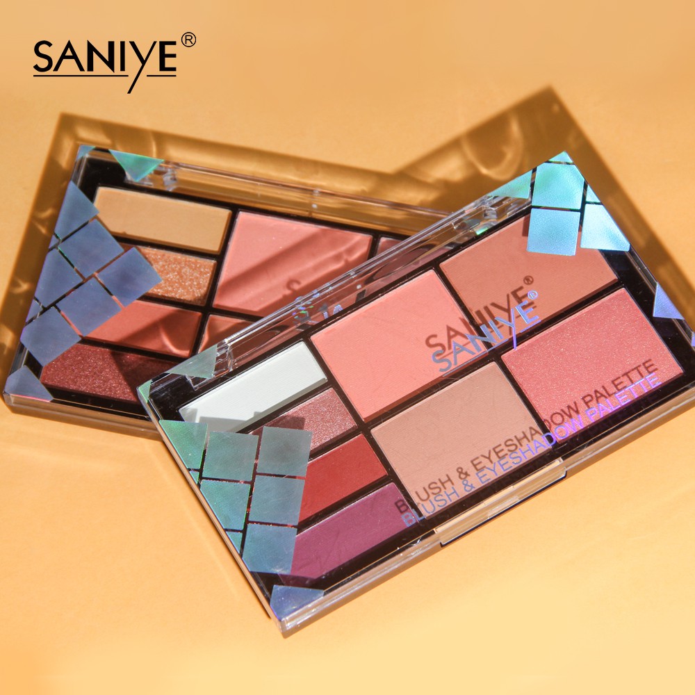 Bảng phấn mắt kết hợp phấn má hồng SANIYE 8 màu chuyên dụng E0827 | BigBuy360 - bigbuy360.vn