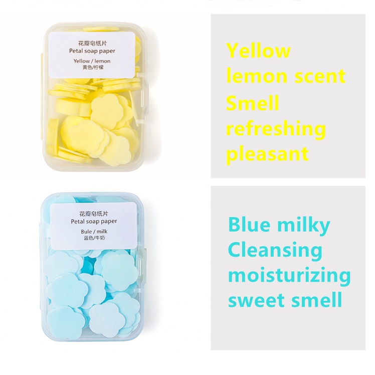 (120 chiếc) Giấy xà phòng vảy dùng một lần để di động, kháng khuẩn. | BigBuy360 - bigbuy360.vn