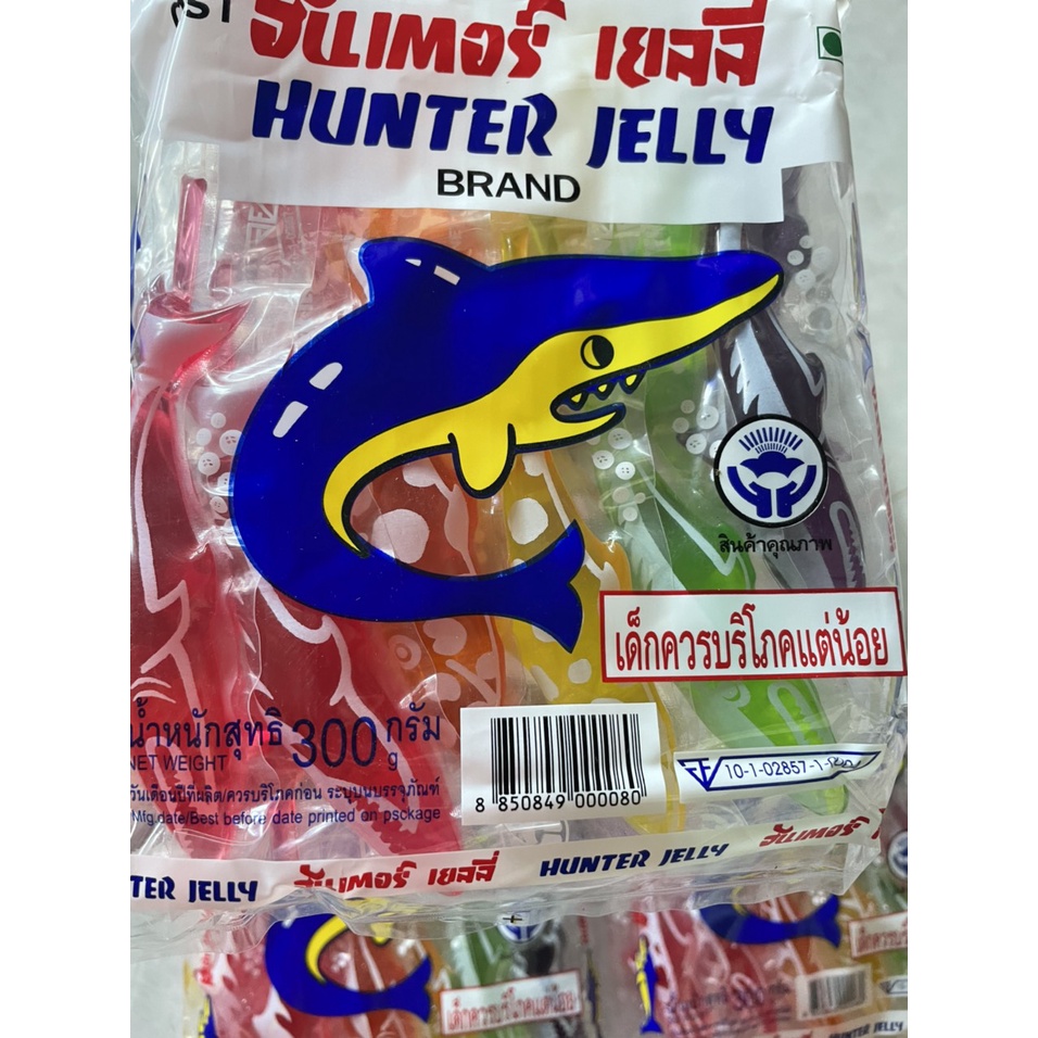 Thạch đông sương trái cây hình Cá Mập Hunter Jelly 300g