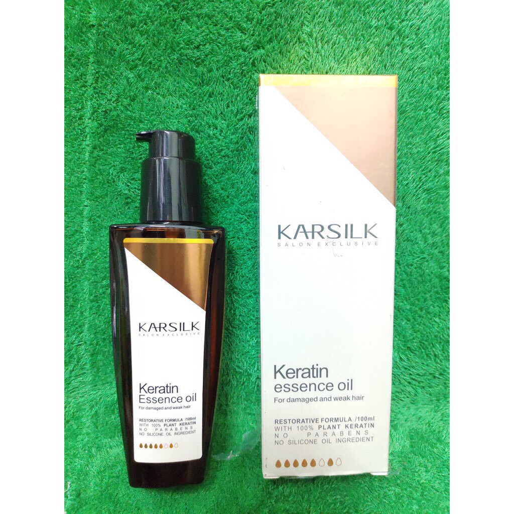 (Chính hãng) Tinh dầu dưỡng bóng Karsilk keratin essence oil 100ml