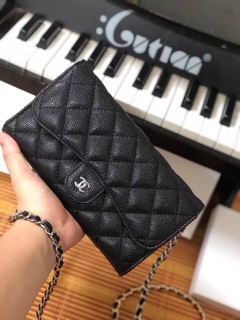 Ví chanel trần chỉ fullbox