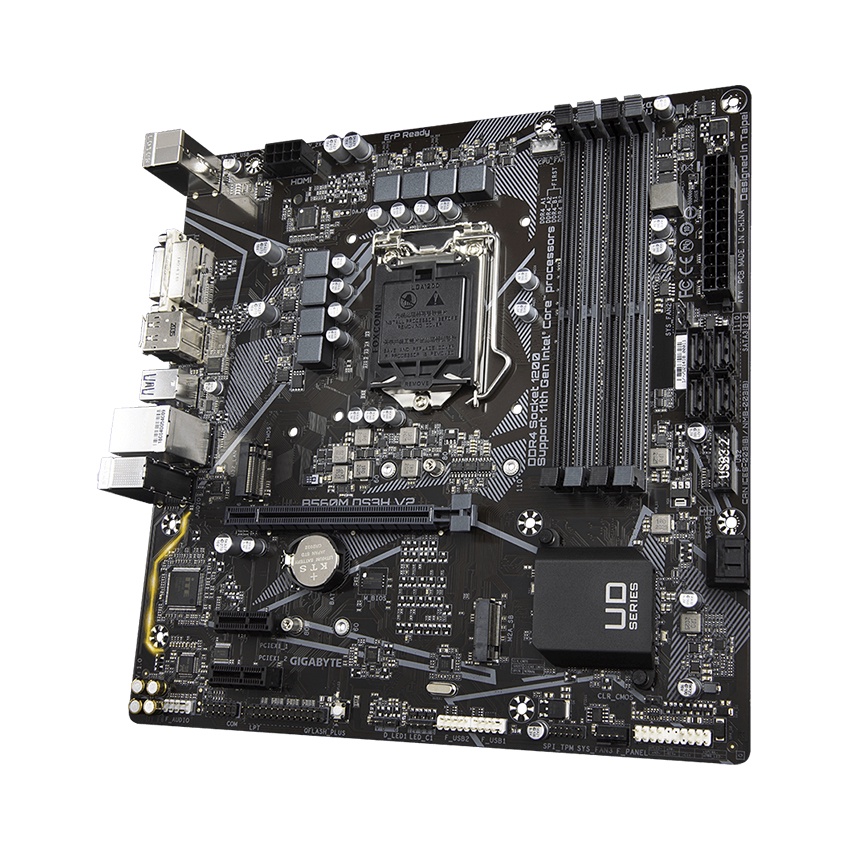 Mainboard Gigabyte B560M DS3H V2, bo mạch chủ có thêm 1 cổng D-Sub