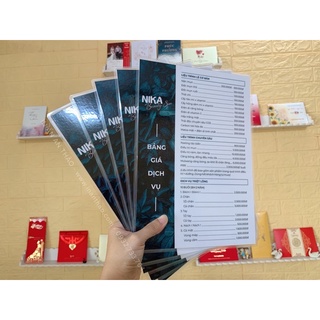 MENU - Thiết kế & in thành phẩm (ép nhựa cao cấp)