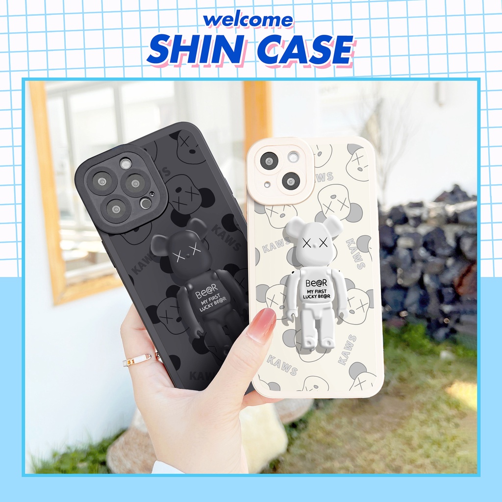 Ốp lưng iphone First Bear cạnh vuông 6/6plus/6s/6splus/7/7plus/8/8plus/x/xs/11/12/13/14/pro/max/promax/plus/shin/case