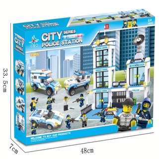 Lego ghép hình trụ sở cảnh sát police city 818pcs a326
