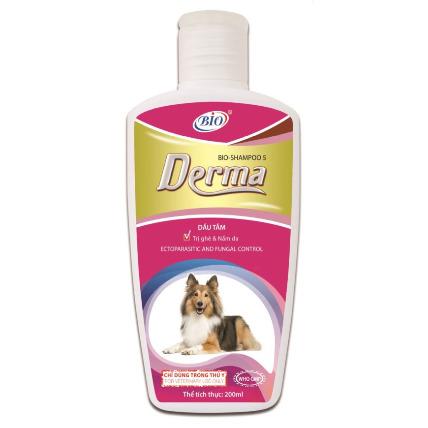 Sữa tắm Đặc trị ghẻ và nấm da cho chó mèo, thú cưng - Bio Derma-Dung tích 200ml