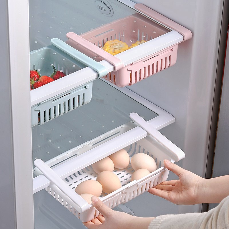 [Freeship 99k] Combo 2 khay nhựa kéo đựng tủ lạnh