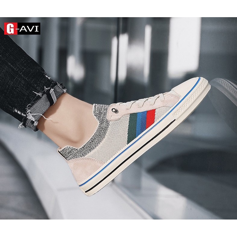 Giày nam sneaker thể thao, giày nam vải dệt phong cách cá tính, trẻ trung manh mẽ Avi J12, 0606