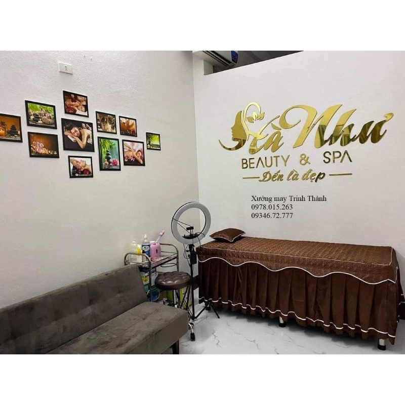 Chữ trang trí decor phòng, tiệm nail, spa,cửa hàng chất liệu alu