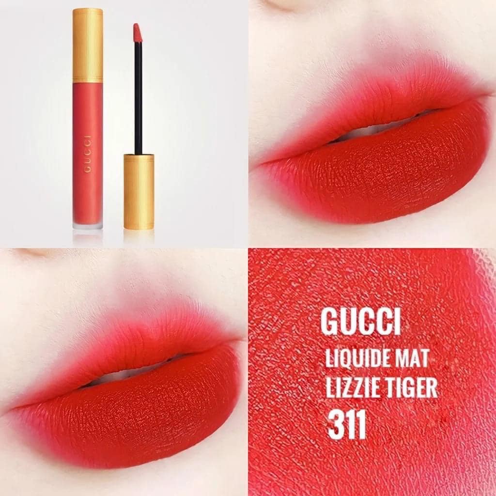 Son Kem Lì Gucci Rouge Liquid Matte Màu 203, Màu 208, Màu 505, Màu 25, Màu 311 Chính Hãng