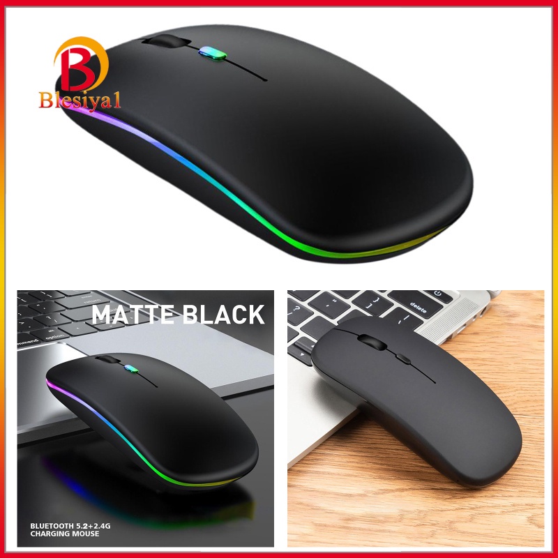 Chuột Quang Không Dây Blesiya1 Có Đèn Led Màu Trắng Có Thể Sạc Lại
