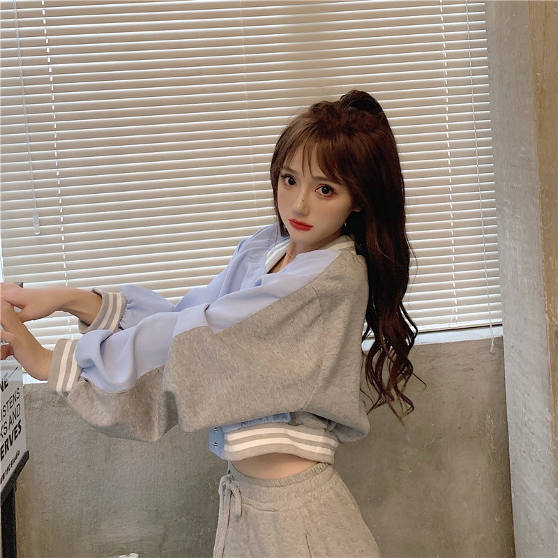 Áo Khoác Bóng Chày Ngắn Dáng Rộng Tay Dài Thêu Chữ Thời Trang Mùa Đông 2022 Mới Phong Cách Phương Tây Cho Nữ