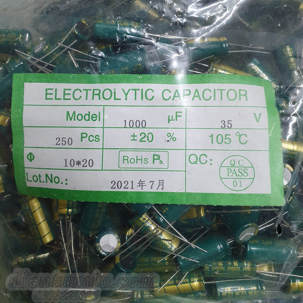 Tụ Hóa Tần Số Cao Các Trị Số: 330uF-50v 470uF-50v 1000uF-35v 1000uF-63v