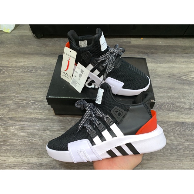 [Sỉ+CTV+Freeship]-Video giày sneaker EQT đen gót đỏ bản chuẩn+BILL