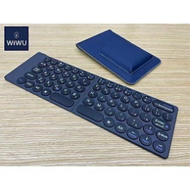 Bàn Phím Không Dây Wiwu Fold Mini Keyboard Kết Nối Bluetooth Máy Tính Xách Tay - Hàng Chính Hãng