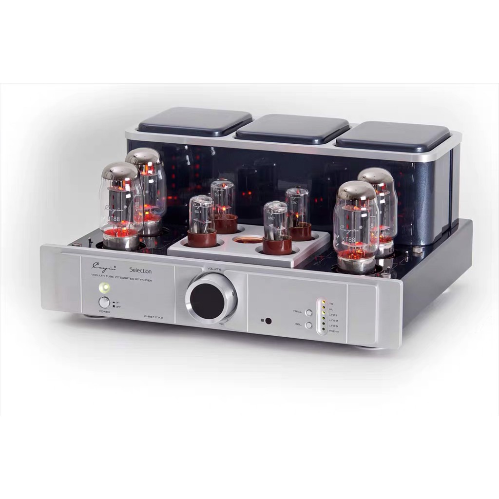 Cayin A-88TMKII có thể sử dụng bóng KT88 hoặc EL34 hoặc 6550EH