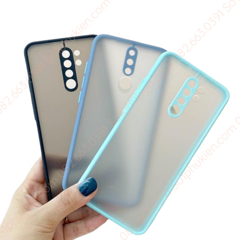 Ốp lưng Oppo A15 A52 A53 A54  A94 A91 A31chất liệu nhám viền màu , bảo vệ camera