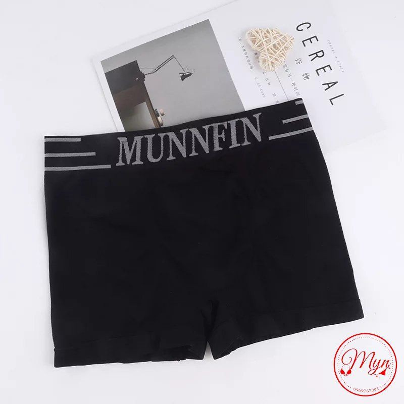 [ĐÓNG TÚI ZIP] QUẦN SỊP ĐÙI NAM MUNAFIE XUẤT NHẬT CAO CẤP CO GIÃN 4 CHIỀU - BOXER FREESIZE