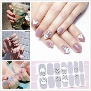 Set 14 sticker dán móng nghệ thuật
