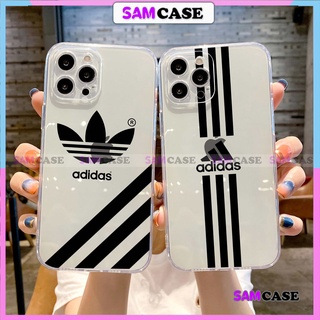 Ốp lưng iPhone Adidas Chống sốc cạnh viền vuông Silicon trong suốt mềm dẻo