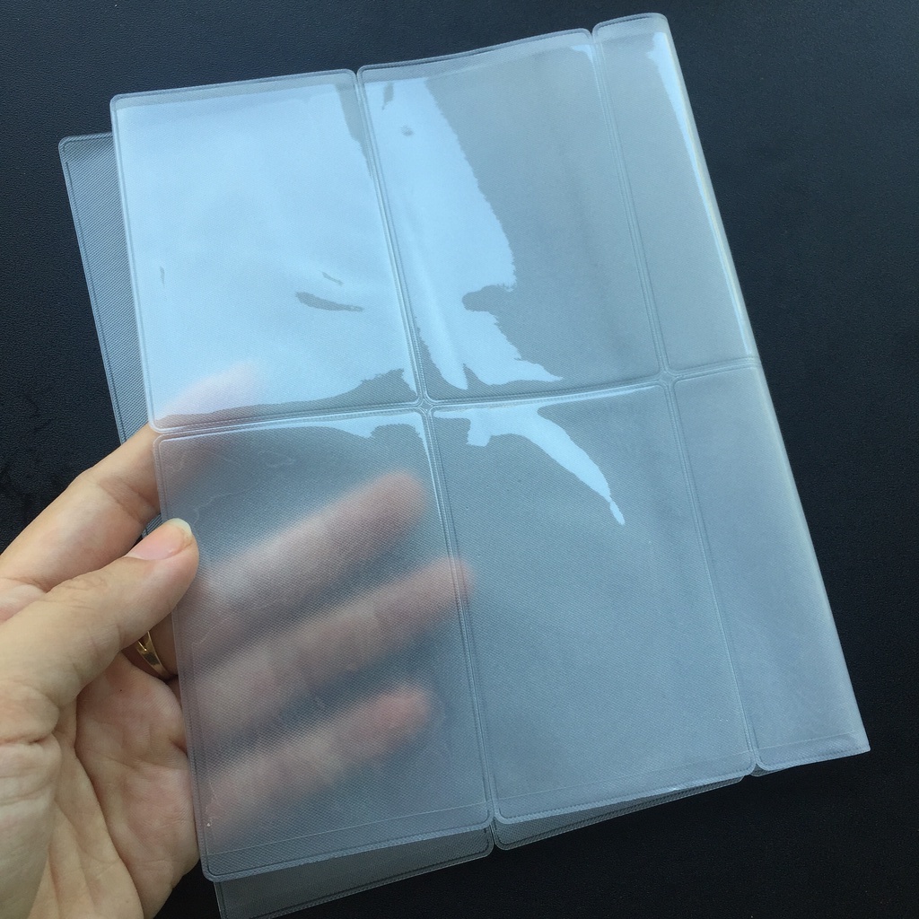 Túi nhựa NHÁM không nắp, bọc thẻ căn cước, ATM, danh thiếp. Loại nhám không nắp