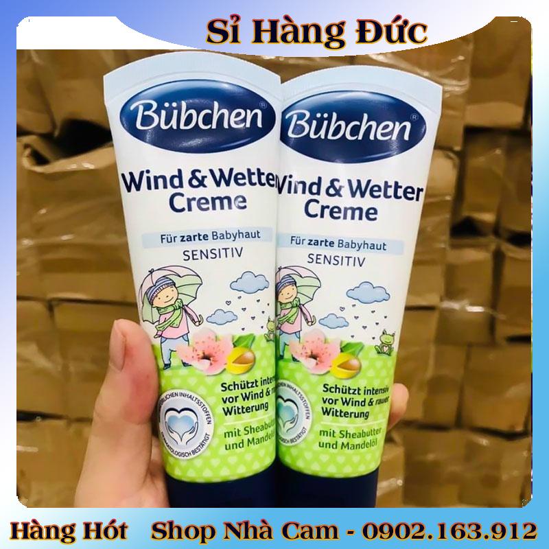 Kem dưỡng da chống nẻ dưỡng ẩm toàn thân buchen wind &amp; wetter Creme 75ml chính hãng đức dành cho trẻ em trẻ sơ sinh
