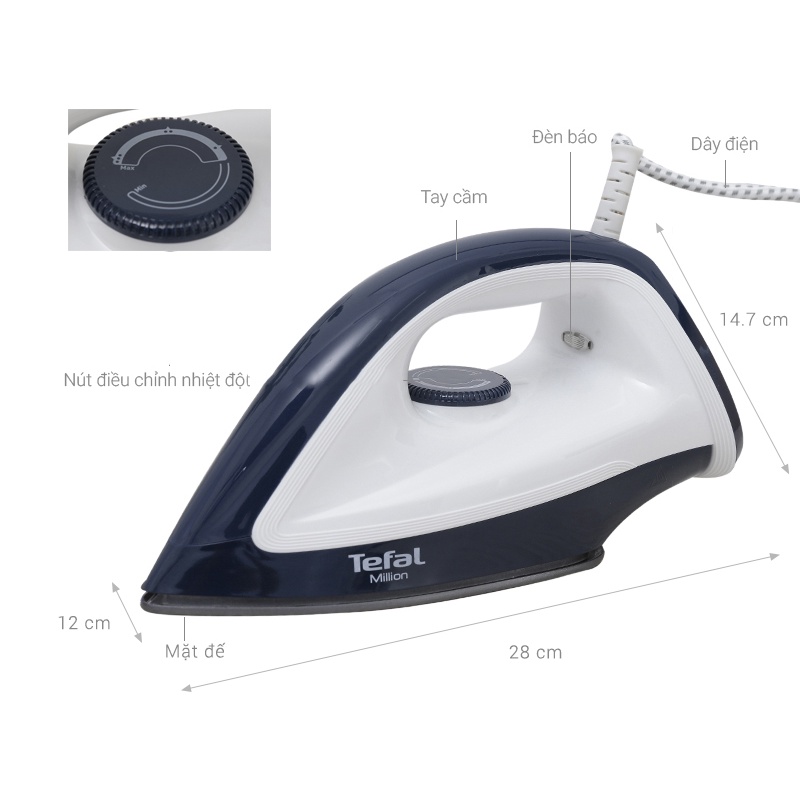 Bàn ủi khô Tefal FS2620LO 1200W