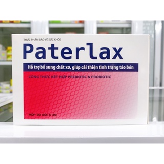 ✅[Chính hãng] PATERLAX hỗ trợ bổ sung chất xơ, giúp cải thiện tình trạng táo bón (Hộp 30 gói)