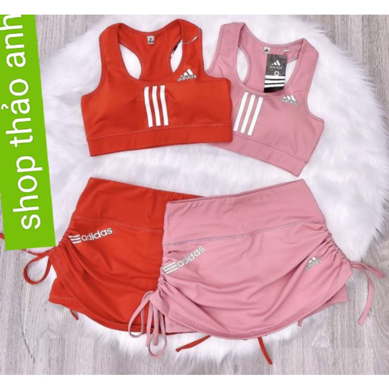 Bộ Thể Thao Hoạ Tiết Adidas Tập Gym, Yoga, Aerobic,...