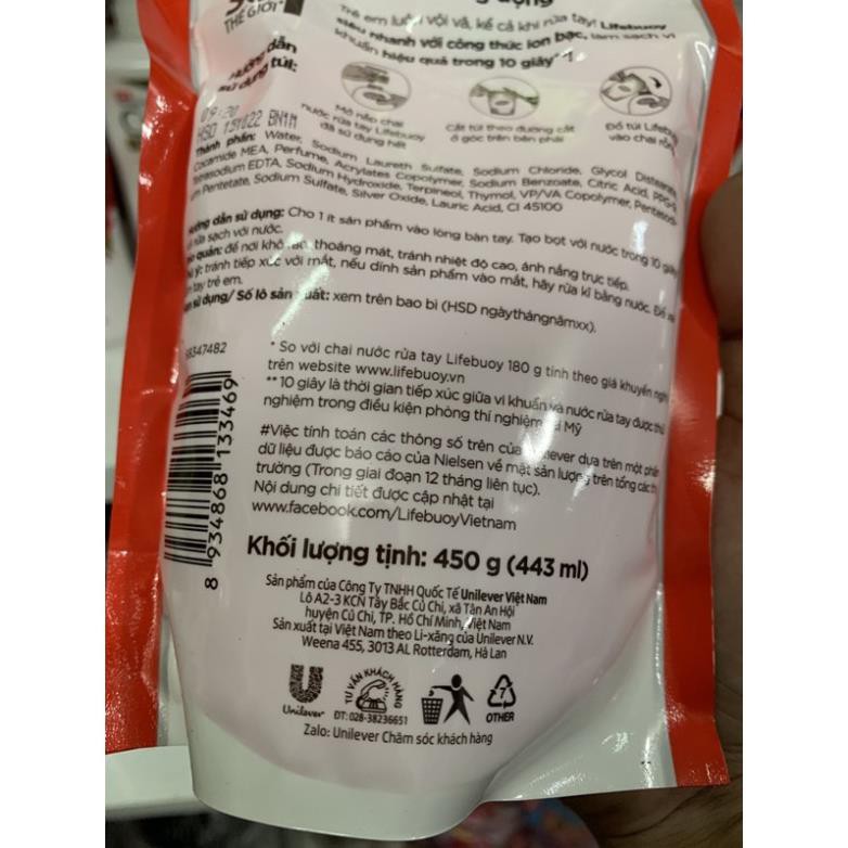 Nước rửa tay lifebuoy bảo vệ vượt trội