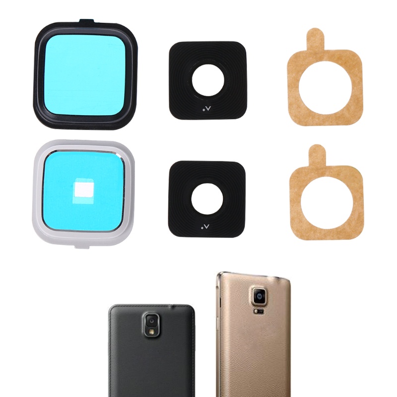 1 Set Ống Kính + Khung Bảo Vệ Camera + Miếng Dán Cho Samsung Galaxy Note 4