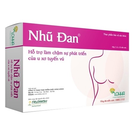 Viên uống Nhũ Đan (Hộp 20 viên) - u xơ tuyến vú, vương bảo phụ
