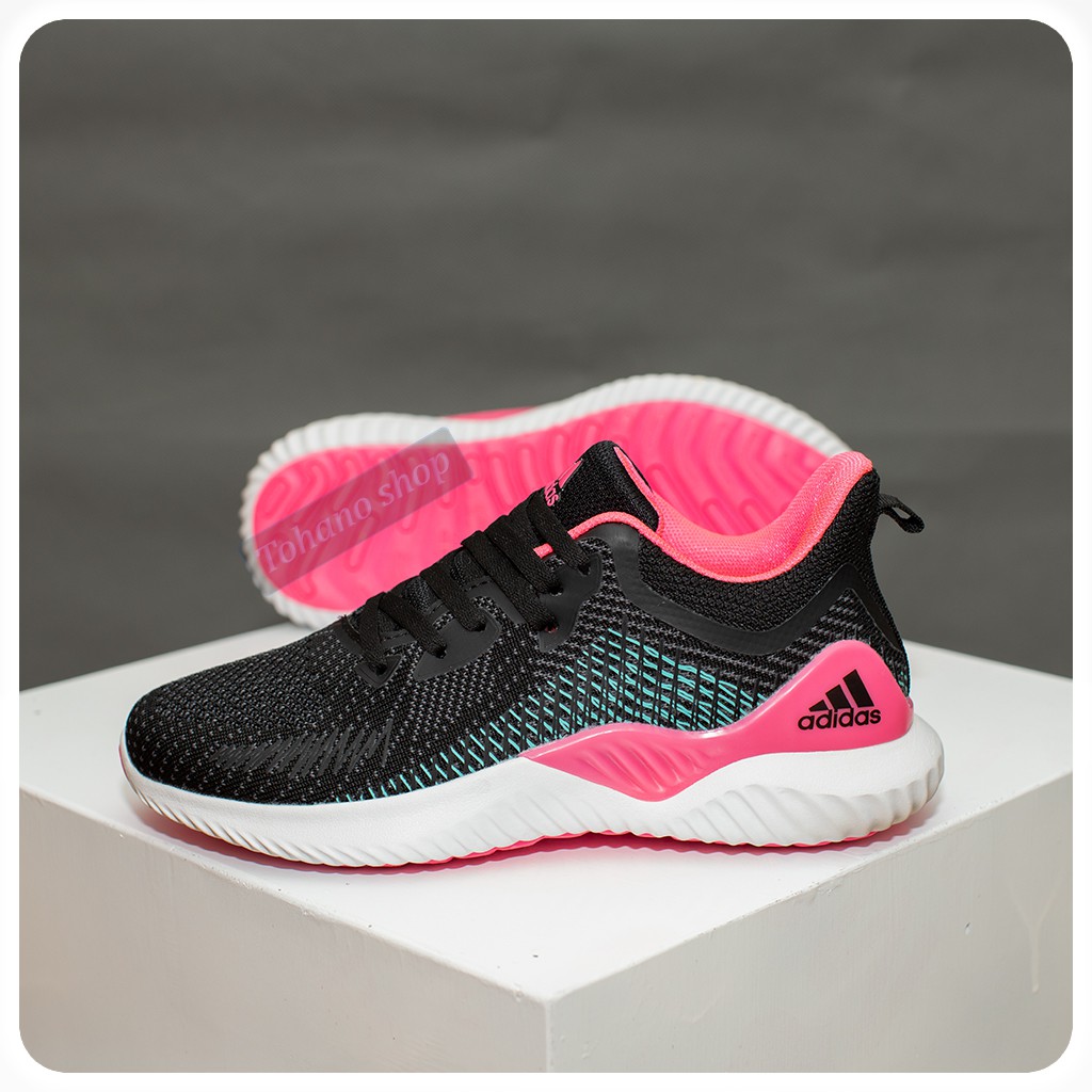 ⚡️ Giày sneaker nữ giày thể thao nữ alphabounce A58 màu đen hồng fullbox