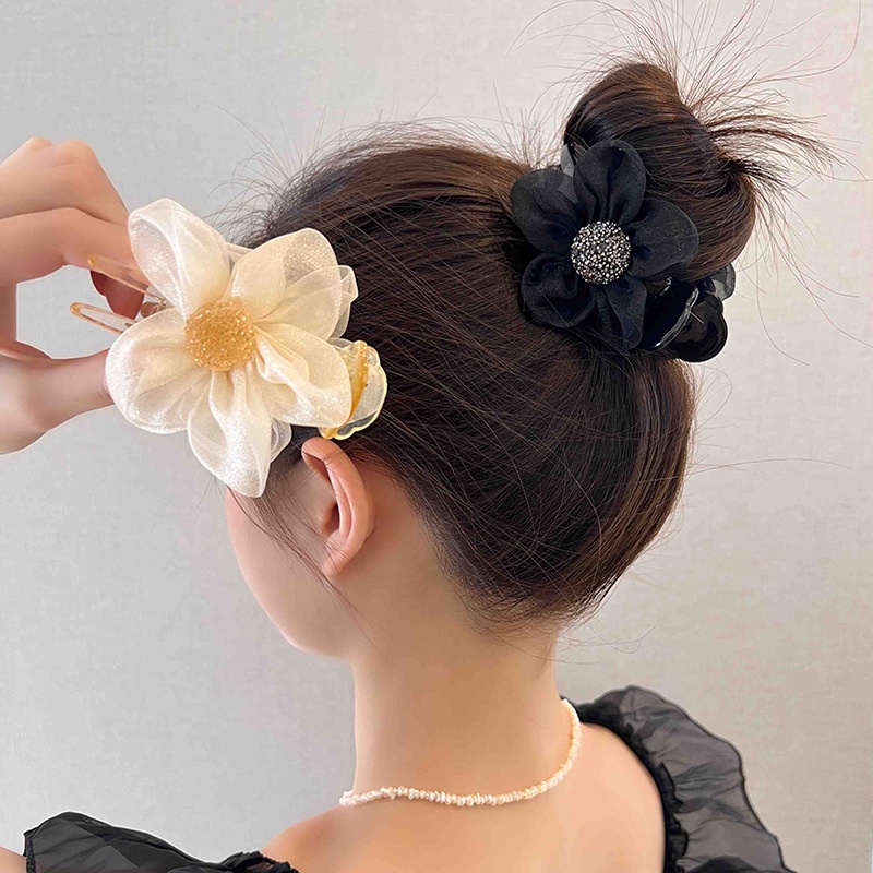 Kẹp Tóc Hình Hoa Hướng Dương Đính Đá Thời Trang