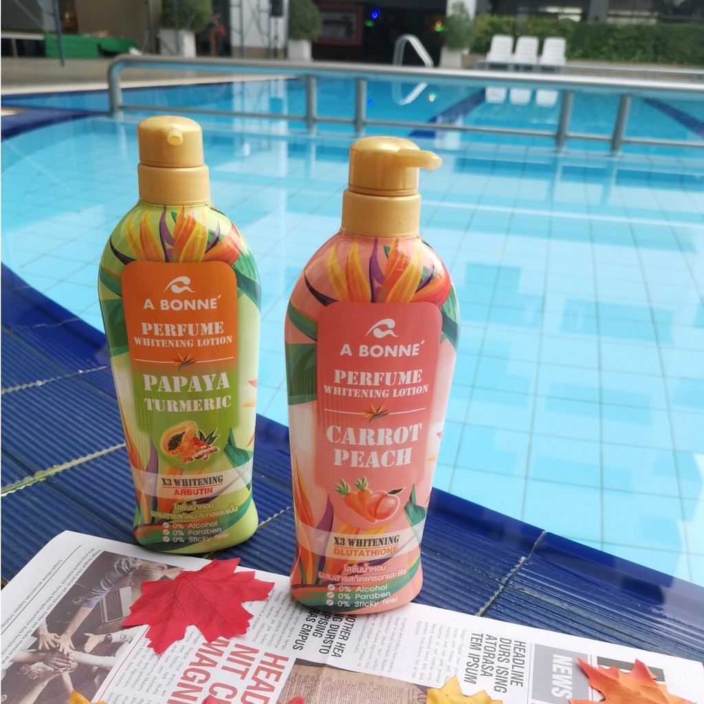 [ Auth Thái ]Sữa Dưỡng Trắng Da Body A Bonne Chiết Xuất Cà Rốt và Đào [500ml]