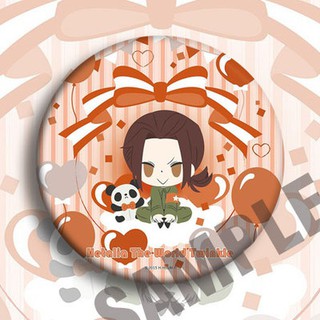 (NƠ) Huy hiệu IN HÌNH Hetalia: Axis Powers anime chibi dễ thương