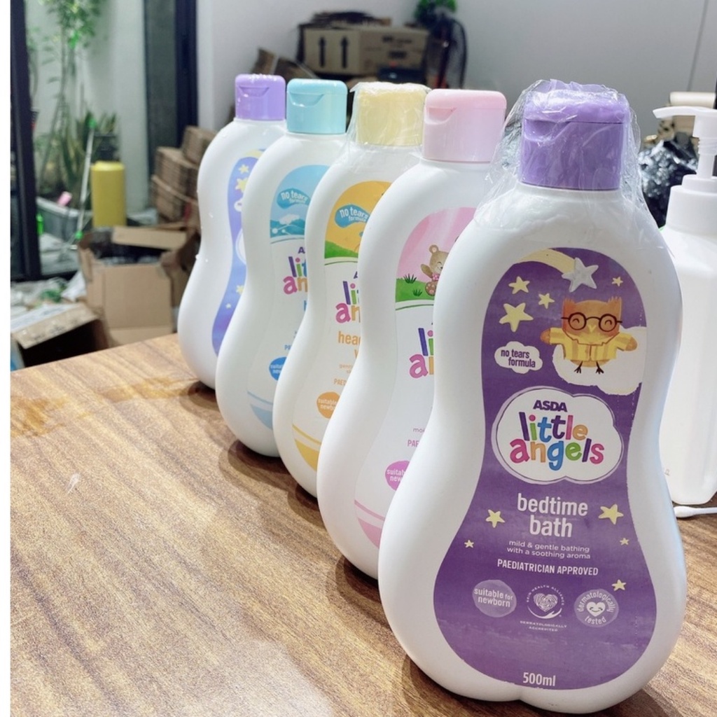 Sữa tắm chống cảm cho bé ASDA Little Angels chai 500ml