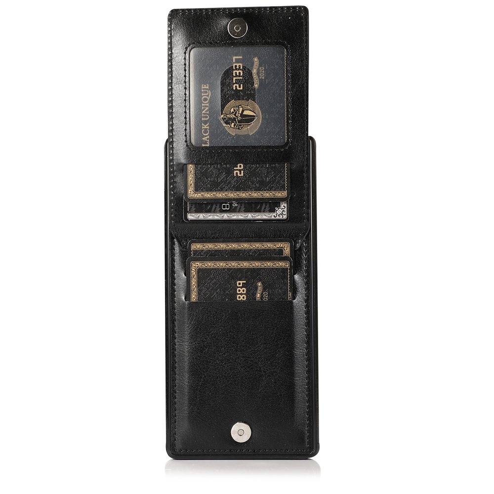 Ốp điện thoại da có ngăn đựng thẻ và giá đỡ chống sốc ZY-07 cho Samsung Galaxy Note 8 9 10 Plus 20 Ultra