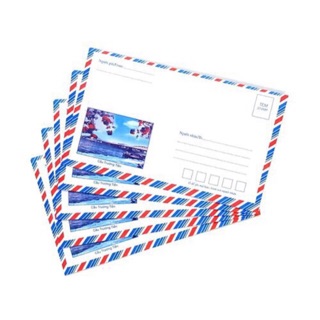 Hình ảnh 100 chiếc phong bì thư bưu điện loại đẹp có keo dán