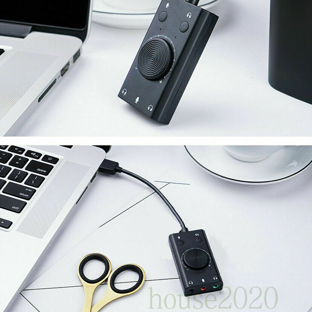 Thẻ Chuyển Đổi Âm Thanh Ngoài Usb 5 Kênh 3.5mm Cho Laptop 2020 | BigBuy360 - bigbuy360.vn