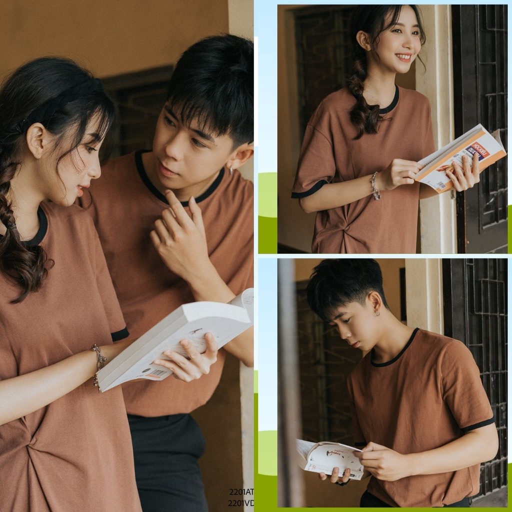 Set áo kèm đầm nhún eo nam nữ FM Style unisex chất cotton co giãn đẹpI Fm Style Online