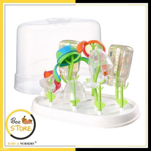 [MỞ KHO SỈ] Giá úp bình sữa cho bé có nắp đậy (Hàng loại đẹp)