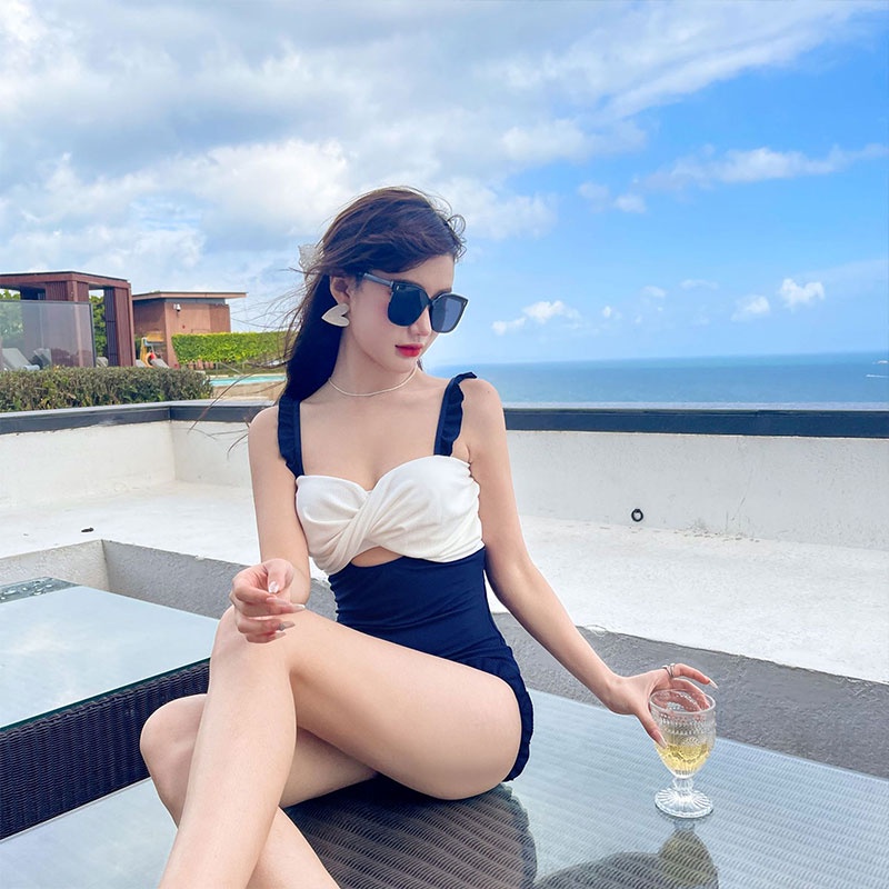 Bộ đồ bơi một mảnh LOCO FISH lưng cao ôm eo phong cách mới cho nữ