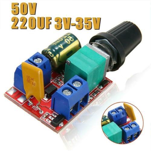 Bộ Điều Khiển Tốc Độ Quạt 5a 3~35v 12v 24v Pwm Dc Có Đèn Led Y3L9