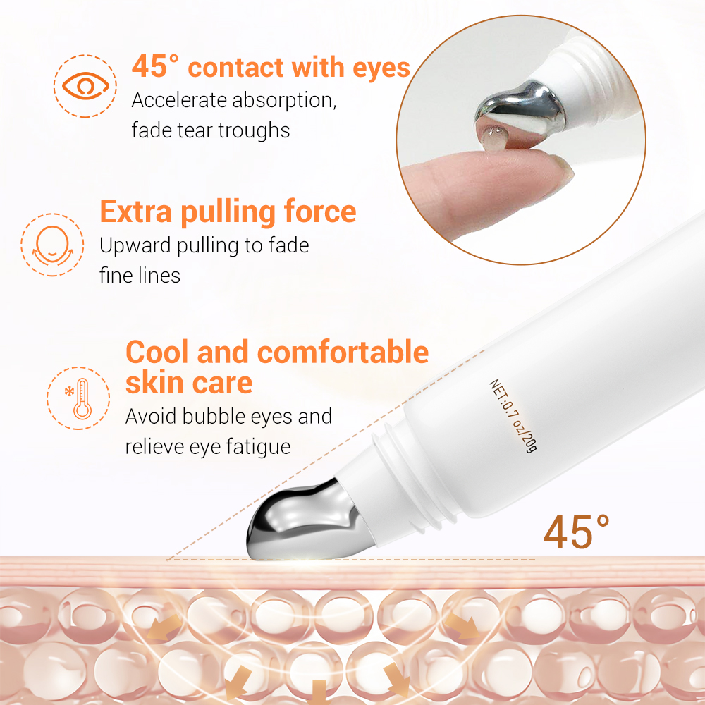 Set 2 Serum Dưỡng Mắt Lanbena Chứa Vitamin C Vàng 24K Ectoin Peptide Xóa Nếp Nhăn Quầng Thâm Mắt 20g